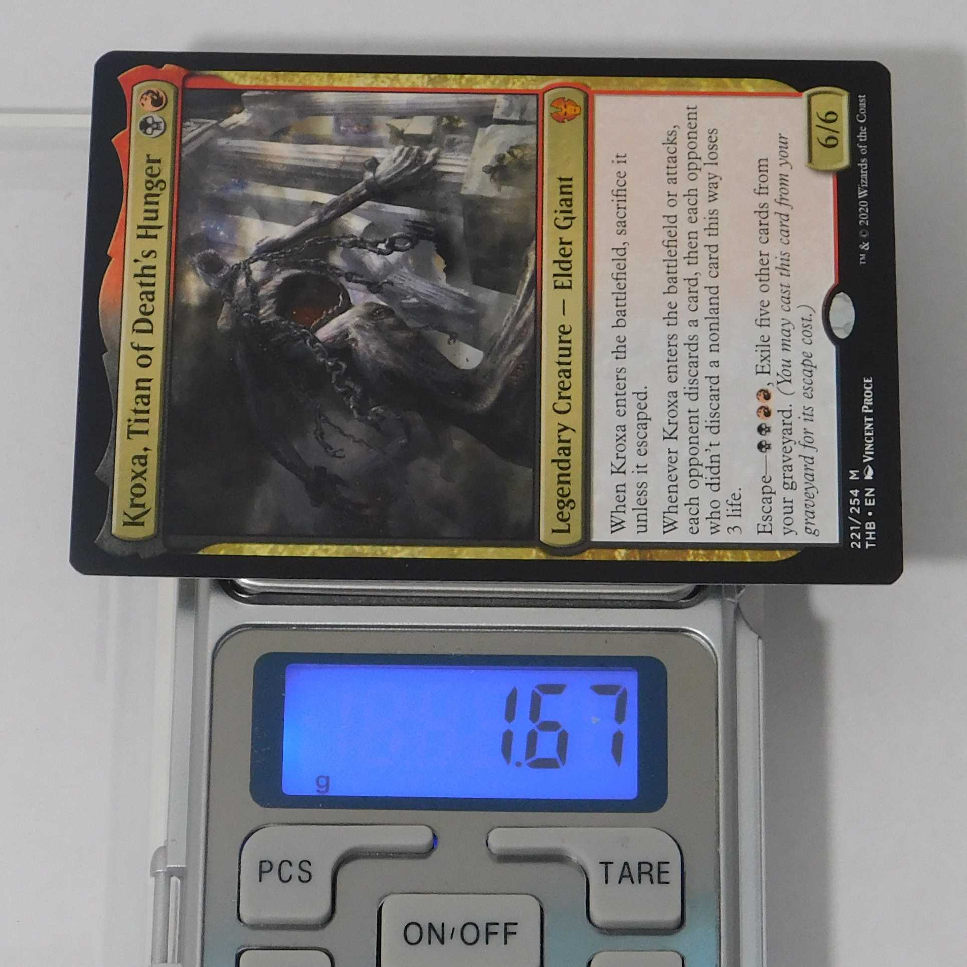 死の飢えのタイタン、クロクサ/Kroxa　英４枚　③