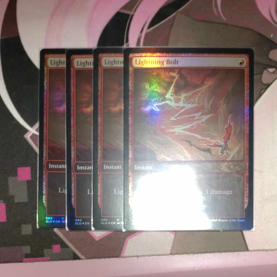 Lightning Bolt secret lair Foil 4 copies