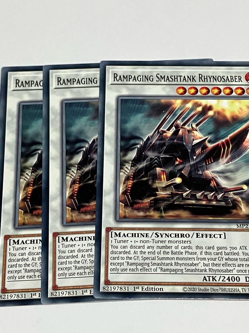 Rampaging Smashtank Rhynosaber English EU edition 3 copies