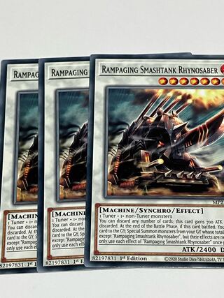 Rampaging Smashtank Rhynosaber English EU edition 3 copies