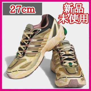 ノCOS スーパーノヴァ/アルミナ/ワンダーホワイト/クラフトオークルー・スリープ・レイヴ・クラブ × アディダス Exomniac クッション "コアブラック/フットウェアホワイト/グレー" 27cm