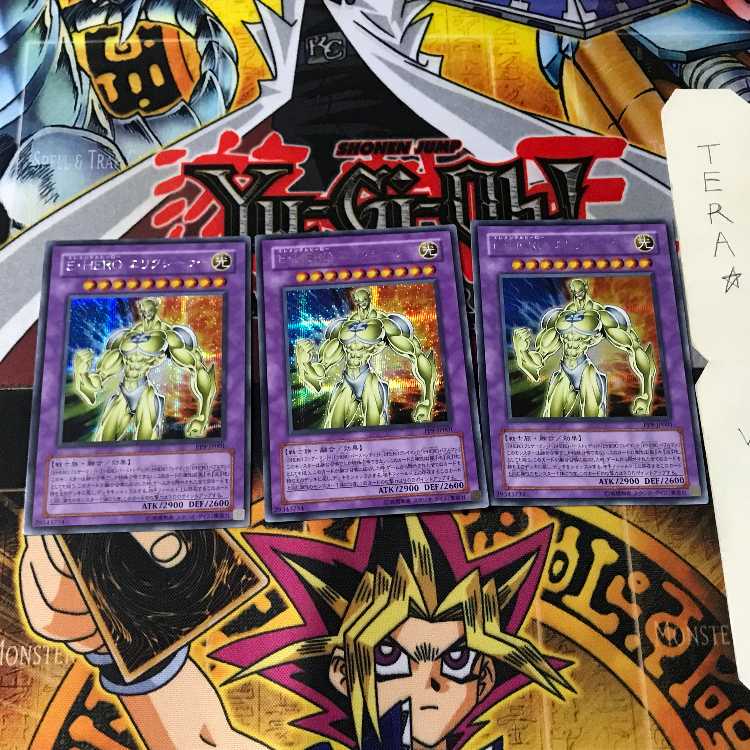 Elemental HERO Electrum PP9 9 Secret 3-card set Tera