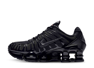 Nike WMNS Shox TL "Black/Black-Metallic Hematite-Max Orange" 28cm