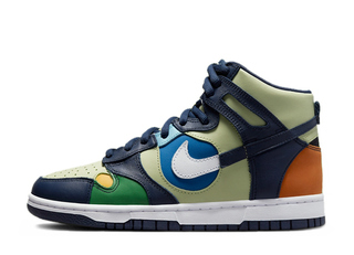 Nike Wmns Dunk High "See Through" Pistachio/Midnight Navy 28cm