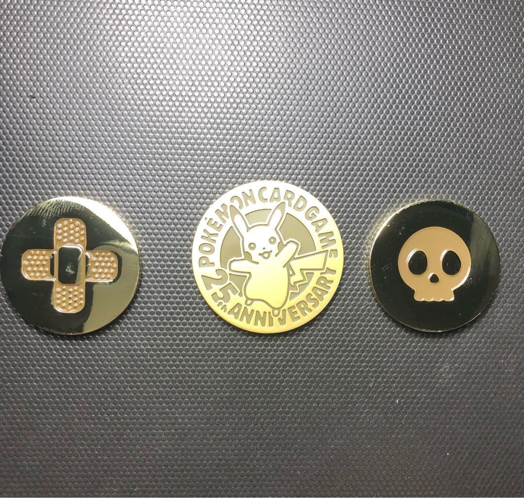 Golden Box Pikachu Coin Marker Set