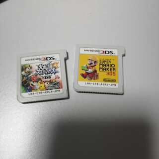 バラ売り可マリオメーカー3DSと大乱闘スマッシュブラザーズ3DSのセット