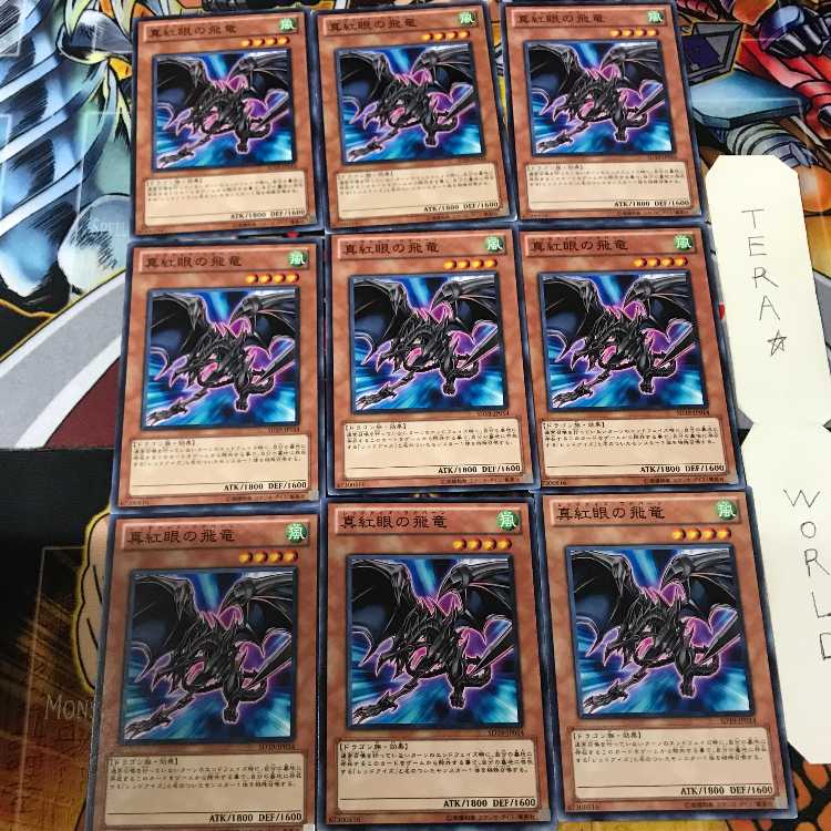 真紅眼の飛竜 SD19 1 ノーマル 9枚セット てら