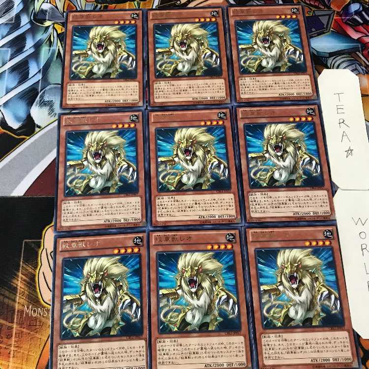 Heraldic Beast Leo CBLZ 4 rare, set of 9 Tera.