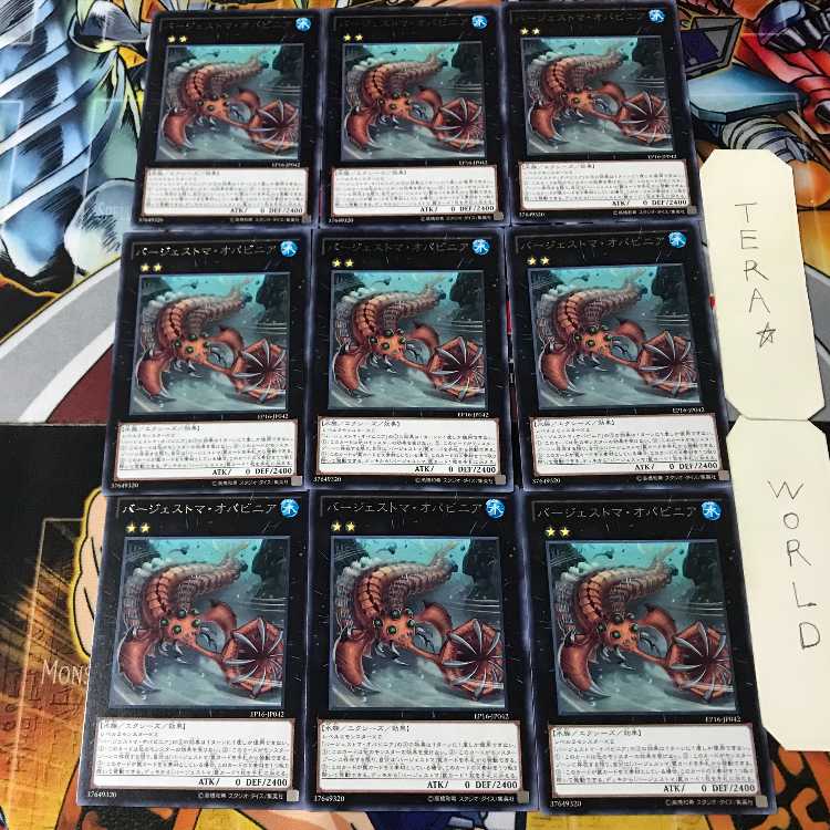 Paleozoic Opabinia EP16 5 rare, set of 9 Tera.