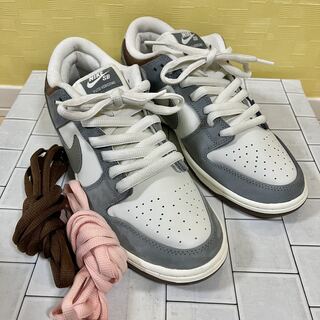 Yuto Horigome × Nike SB Dunk Low Pro QS "Wolf Grey" Pink/Brown 27cm