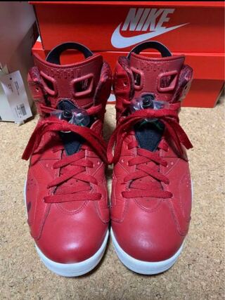 ナイキ エアジョーダン6 レトロ スパイジーク バーシティ レッド/クラシック グリーンブラックホワイト 26.5cm