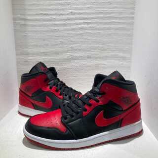 Nike Air Jordan 1 Mid "Bread" Red/Black 31cm