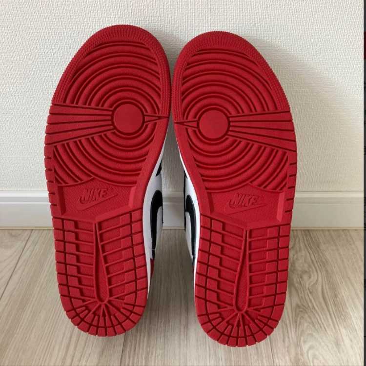 ナイキ エアジョーダン1 レトロ ロー OG "ブラックトゥ" ブラック/ホワイト/レッド 27.5cm