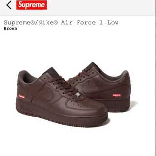 Supreme Nike Air Force 1 Low Brown 30cm