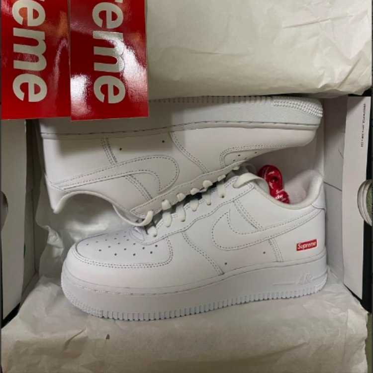 Supreme Nike Air Force 1 Low White 24.5cm