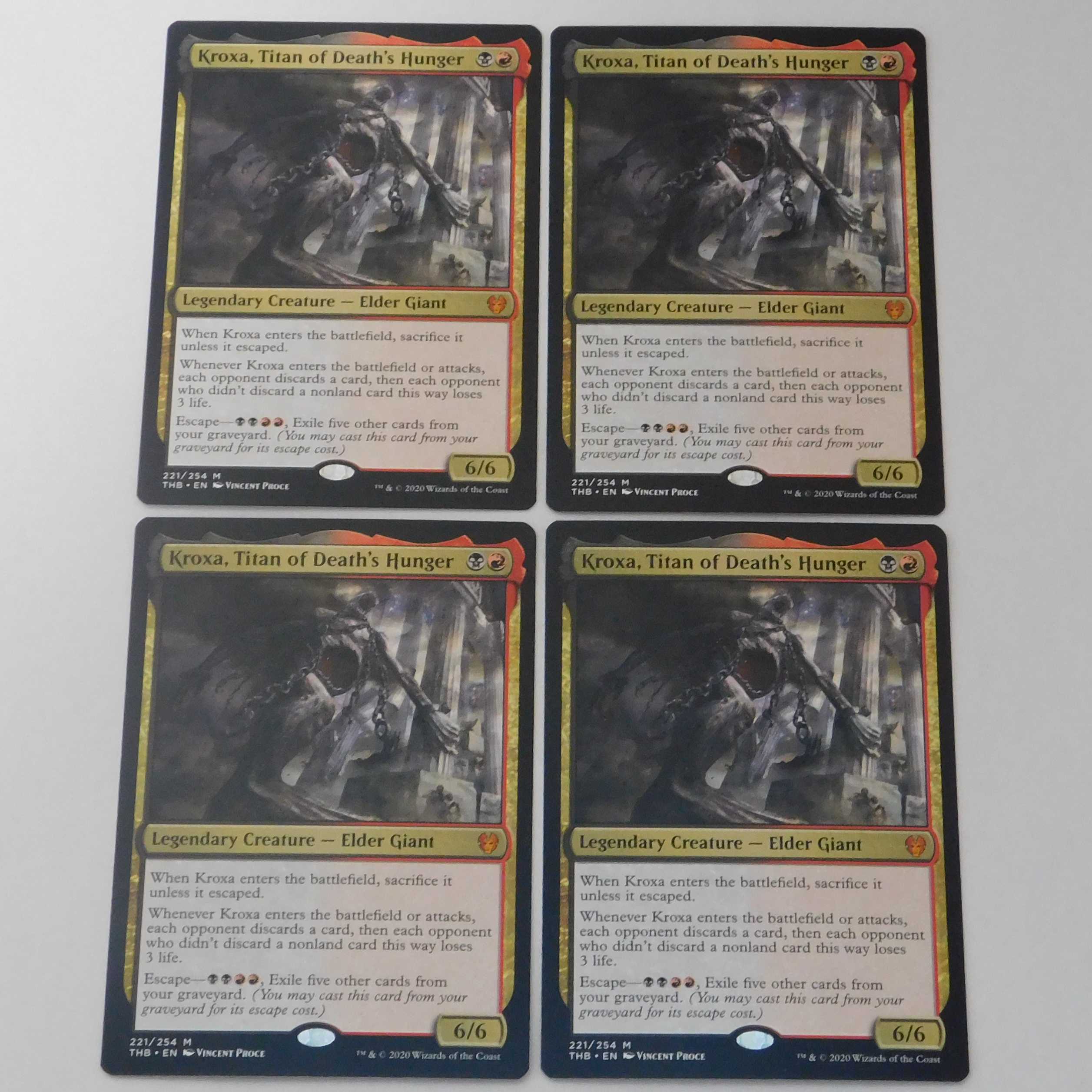 死の飢えのタイタン、クロクサ/Kroxa　英４枚　④