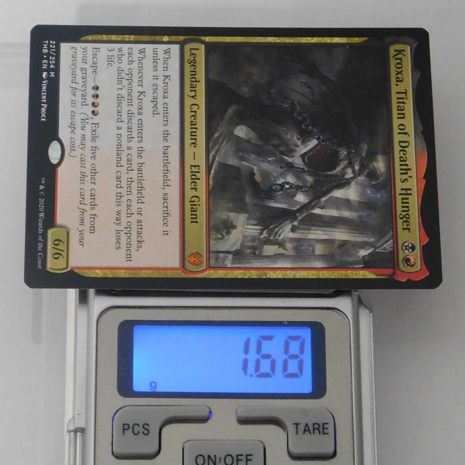 死の飢えのタイタン、クロクサ/Kroxa　英４枚　④