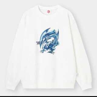 Sサイズ　新品未使用　GU 遊戯王　スウェットプルオーバー　ブルーアイズ　青眼の白龍