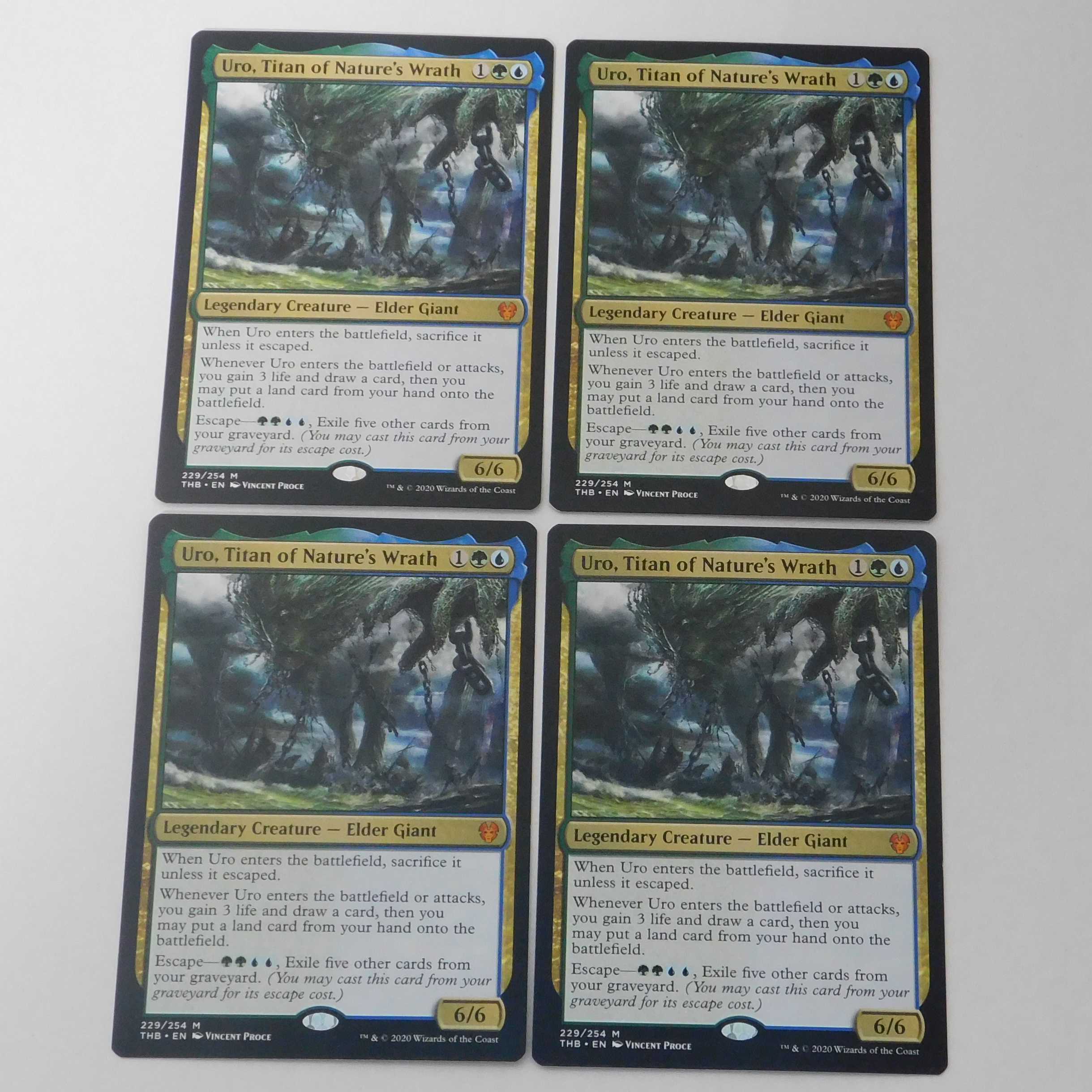 自然の怒りのタイタン、ウーロ／Uro　英４枚　⑤