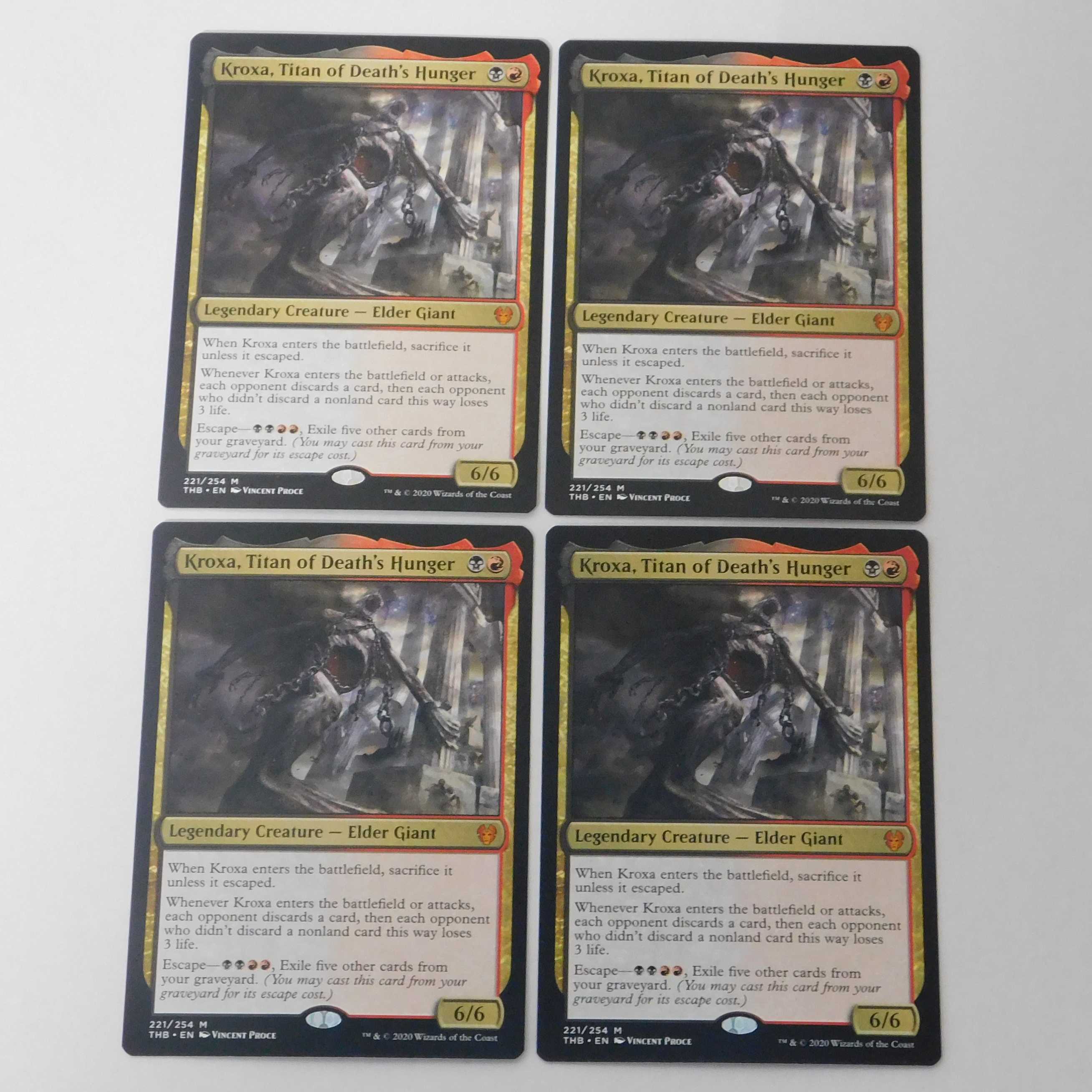 死の飢えのタイタン、クロクサ/Kroxa　英４枚　⑤