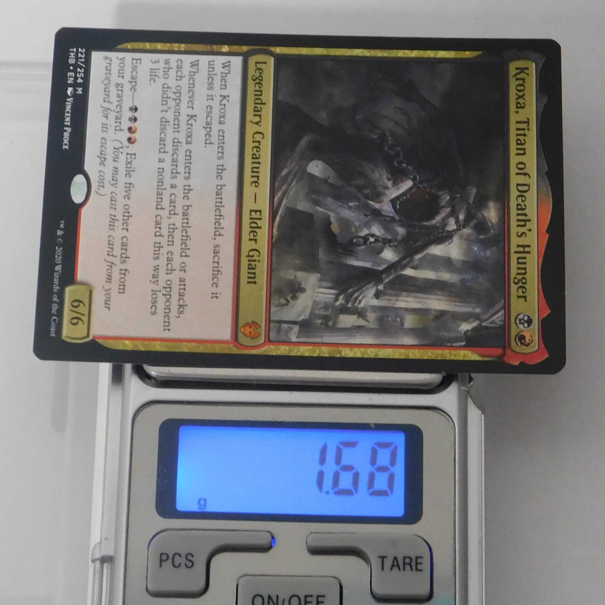 死の飢えのタイタン、クロクサ/Kroxa　英４枚　⑤