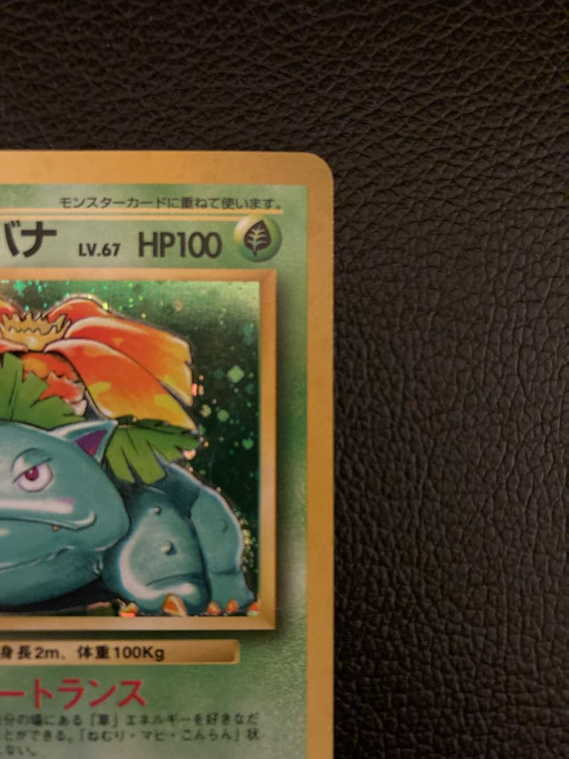 Pokemon card old back Venusaur