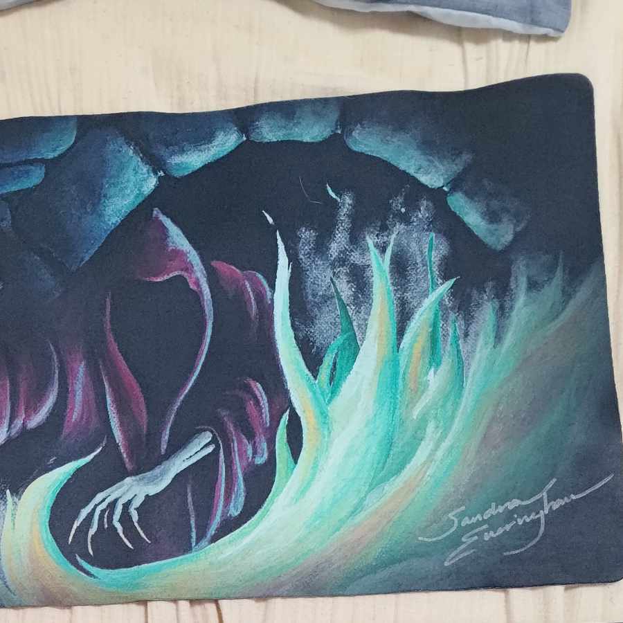 MTG 暗黒の儀式　プレイマット　アーティスト 限定版 サイン MTG アルファ版暗黒の儀式プレイマット(Sandra女史直筆サイン