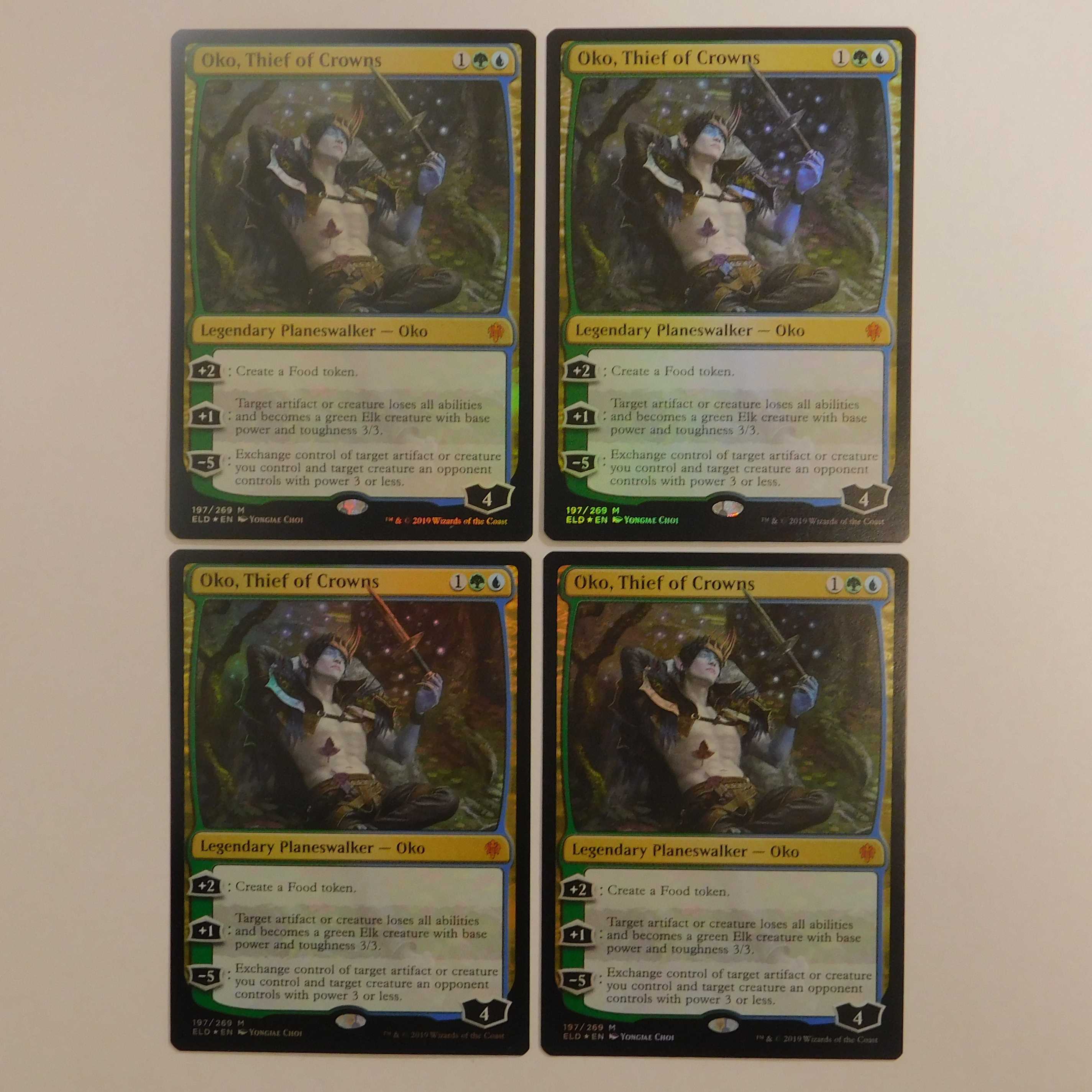 王冠泥棒、オーコ 通常版Foil 英4枚 ②