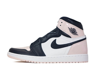 Nike Women's Air Jordan 1 Retro High Og Se "Chewing Gum" Atmosphere/HoWight Laser Pink Obsidian 25cm