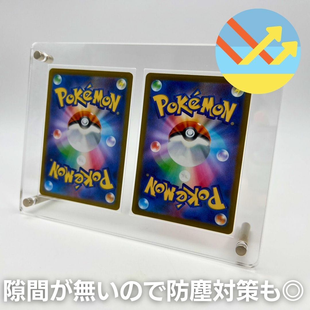 【新品未使用】ケース トレカ ネジ式 ディスプレイ アクリル 2枚用 収納 クリアローダー