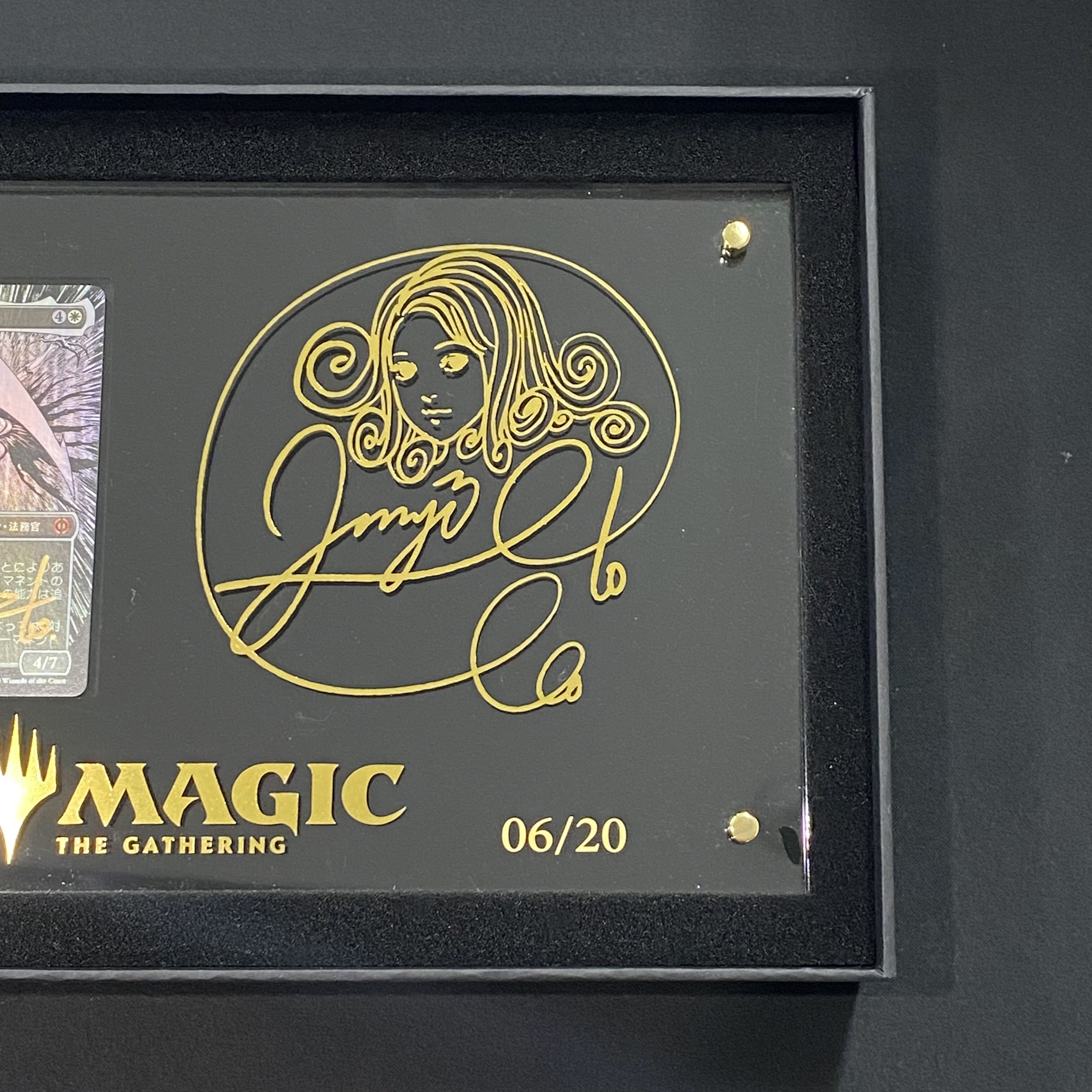 Mother of Machines, Elish Nohn, card autographed by Junji Ito, special frame