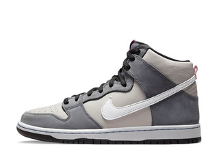 Nike SB Dunk High Pro Iso "Medium Grey" Flint Grey/Medium Grey/Flamingo/Grey Fog 28cm