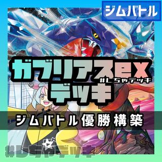 【マスターズex トレーナーズサロンサプライ付き】ジムバトル優勝ガブリアスデッキ マスターズex トレーナーズサロンサプライ付き】ジムバトル優勝