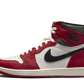ナイキ エアジョーダン1 ハイ OG "ロスト&ファウンド/シカゴ" バーシティレッド/ブラック/セイル/ムスリン 27cm