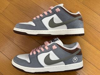 Yuto Horigome x Nike SB Dunk Low Pro QS "Wolf Grey" Pink/Brown 27.5cm