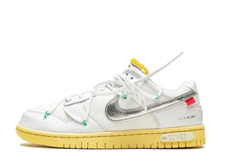 OFF-WHITE x Nike Dunk Low 1 OF 50 "WHITE 1" White/Silver 27cm