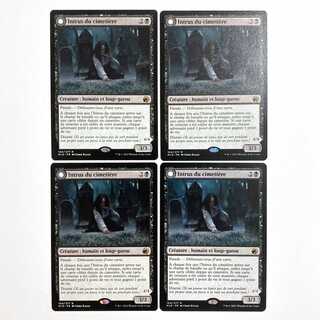 Graveyard Trespasser Rare 104/277 Innistrado: Hunting During True Night French set of 4