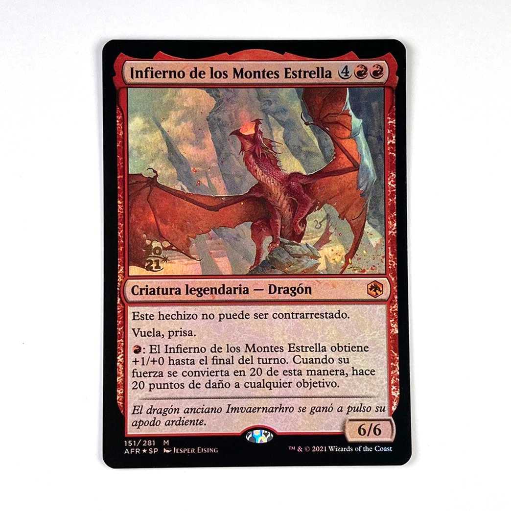 Inferno of the Star Mounts Myth Rare 151/281 Forgotton Realm Exploration Spanish Preli