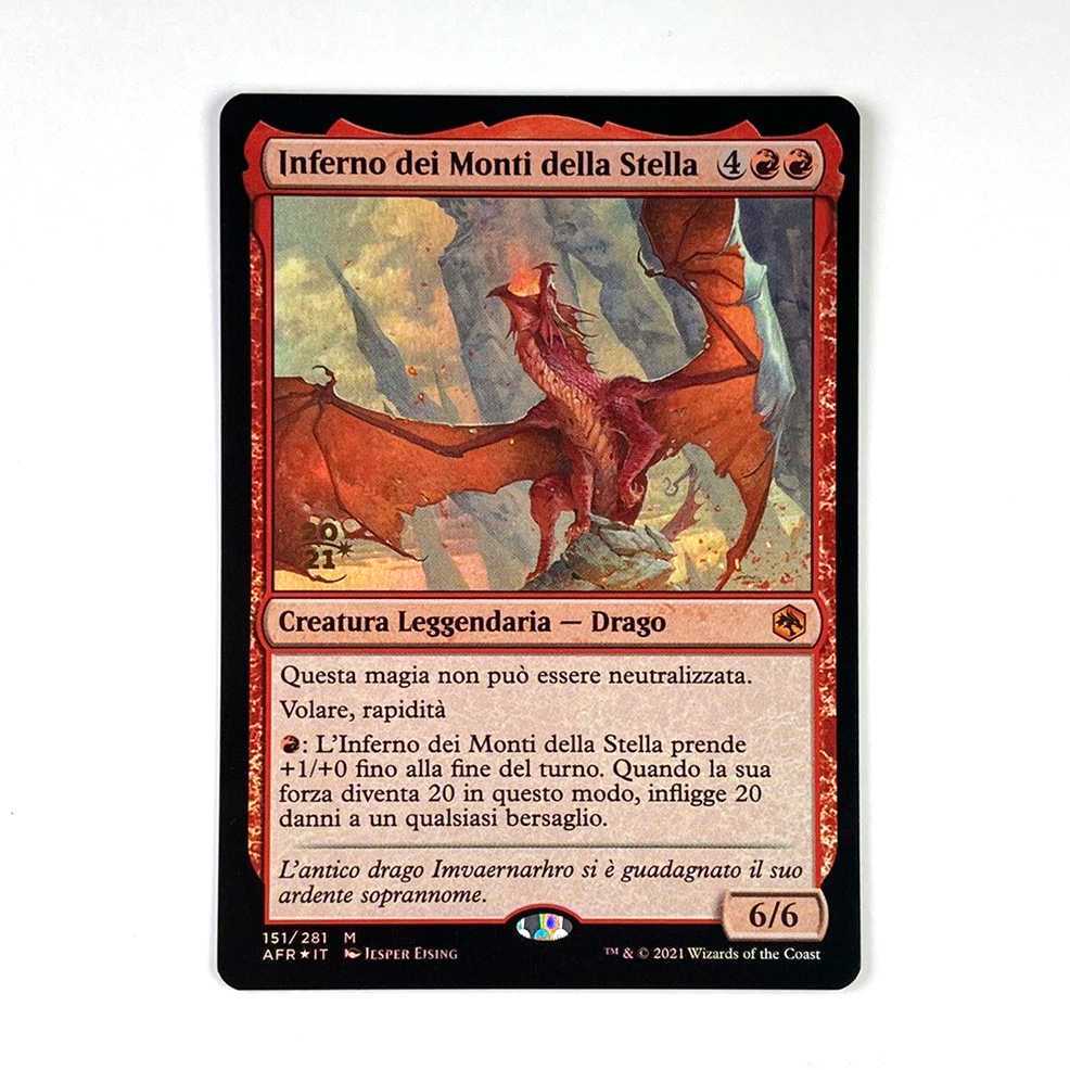 Inferno of the Star Mounts Myth Rare 151/281 Forgotton Realm Exploration Italian Preli