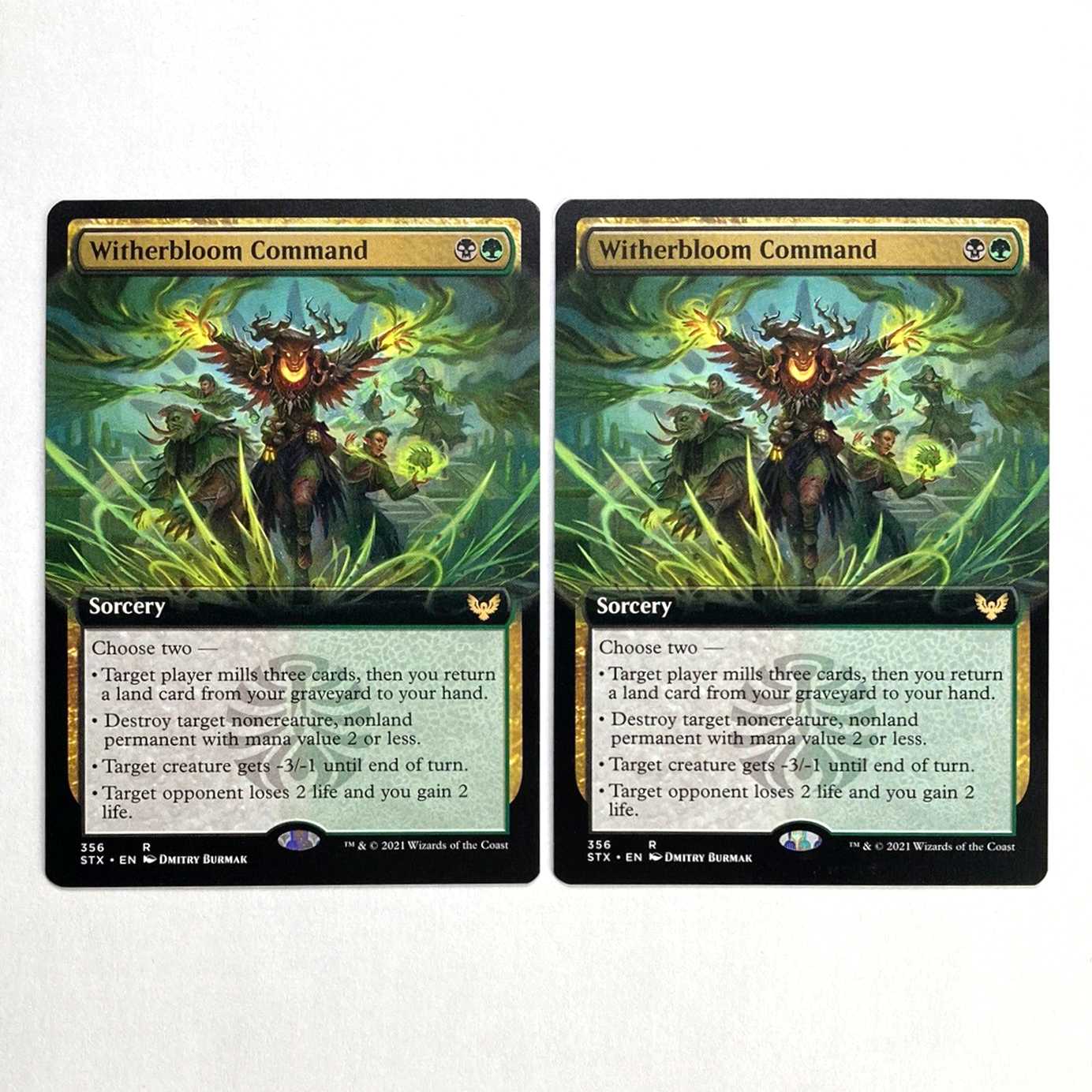 Witherbloom Command Rare 356/275 Strixhaven: Institute of Magic Expanded English 2 copies