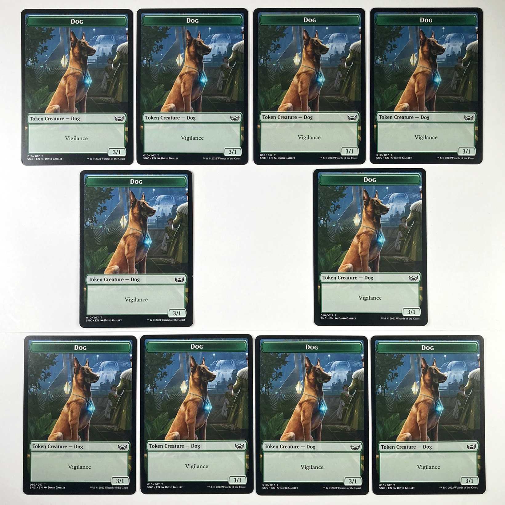 Dog Token English 10 pcs.