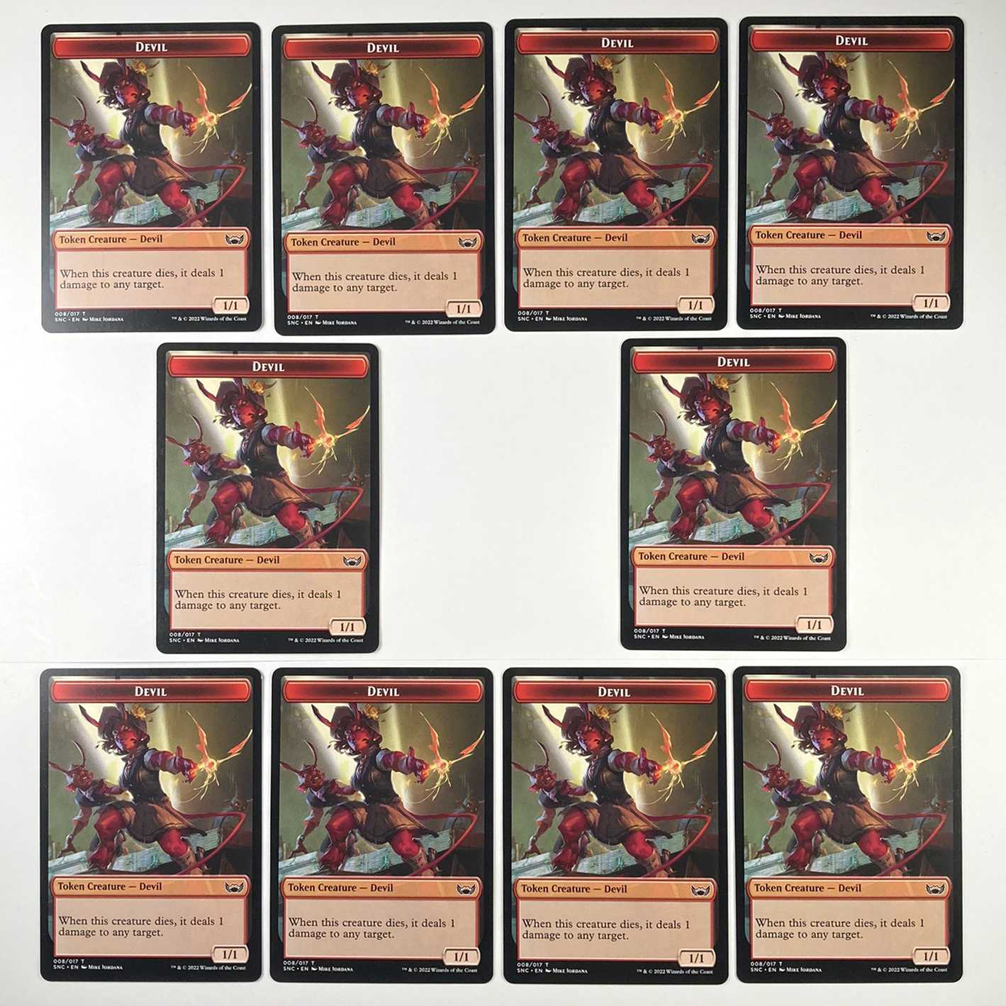 デビル トークン 英語 10枚