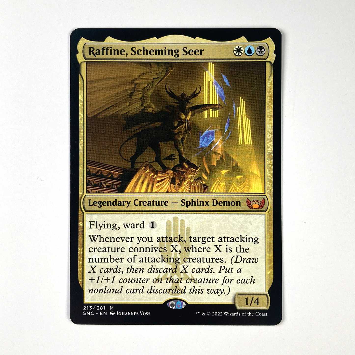 Machinate seer, Rafine Myth Rare 213/281 New Capena Street Corner English