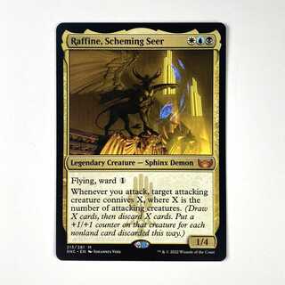 Machinate seer, Rafine Myth Rare 213/281 New Capena Street Corner English