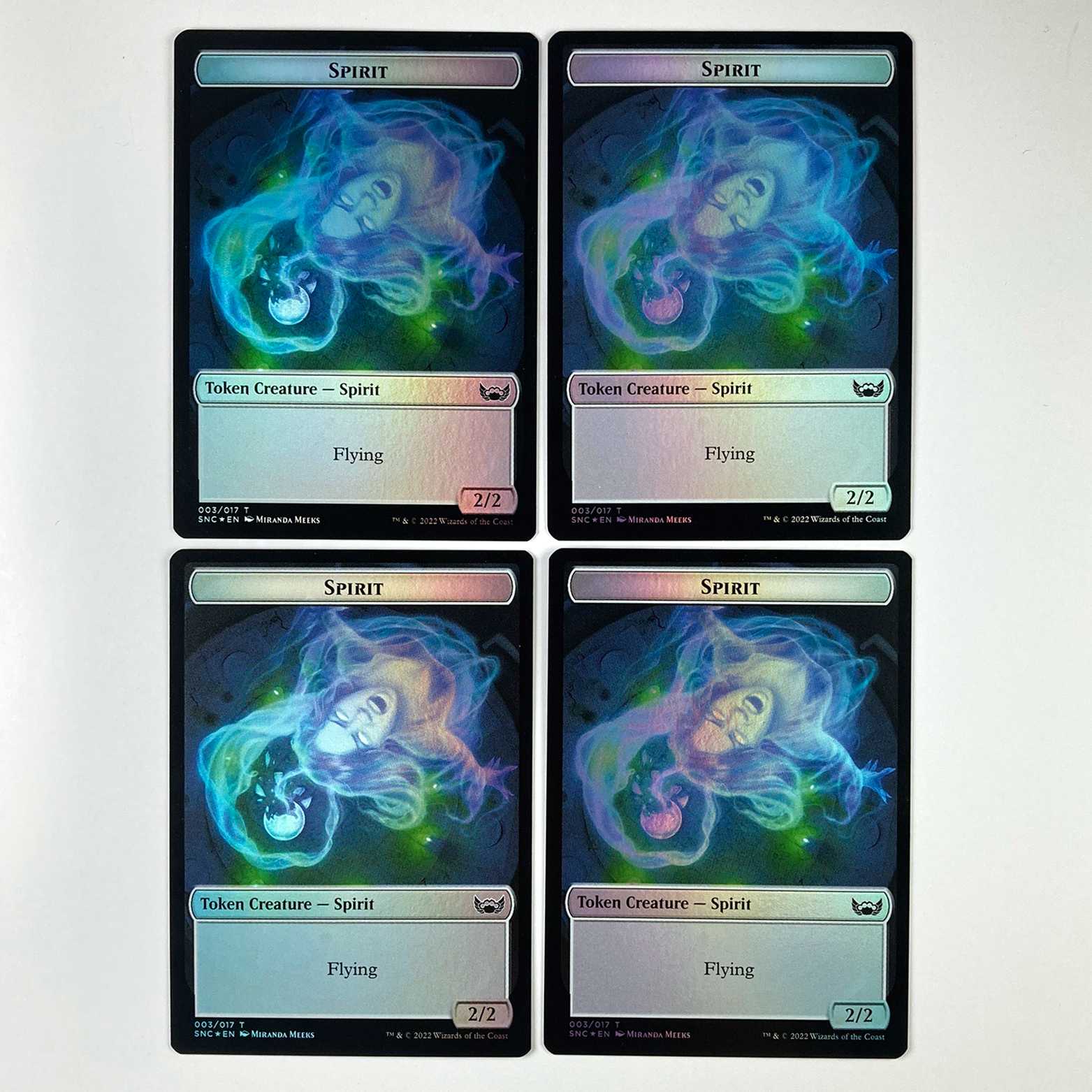 デビル / スピリット 両面トークン 英語 Foil 4枚