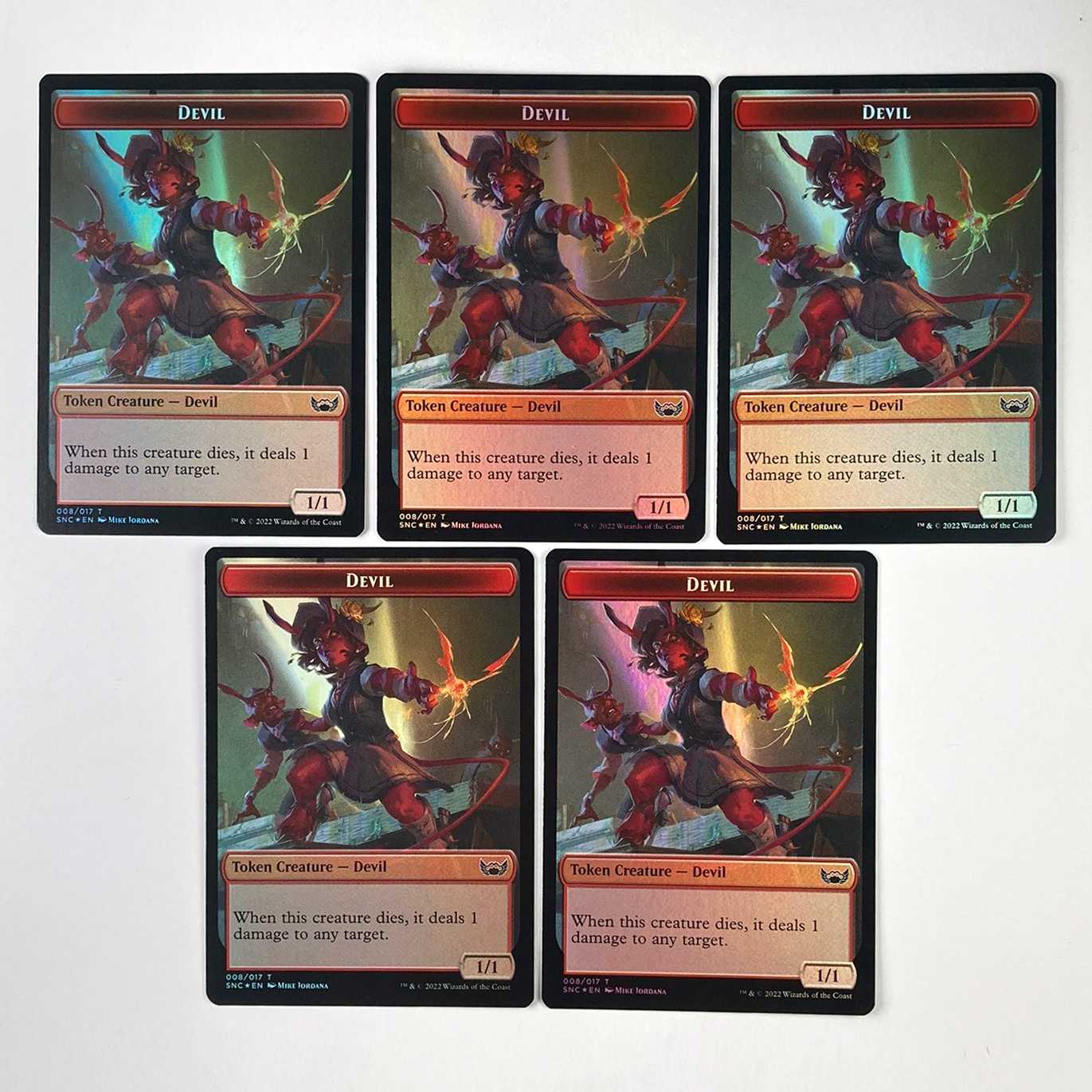 デビル / ローグ 両面トークン 英語 Foil 10枚