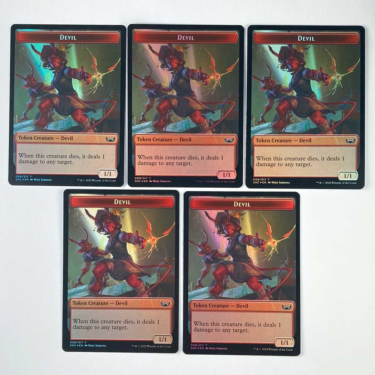 デビル / ローグ 両面トークン 英語 Foil 10枚