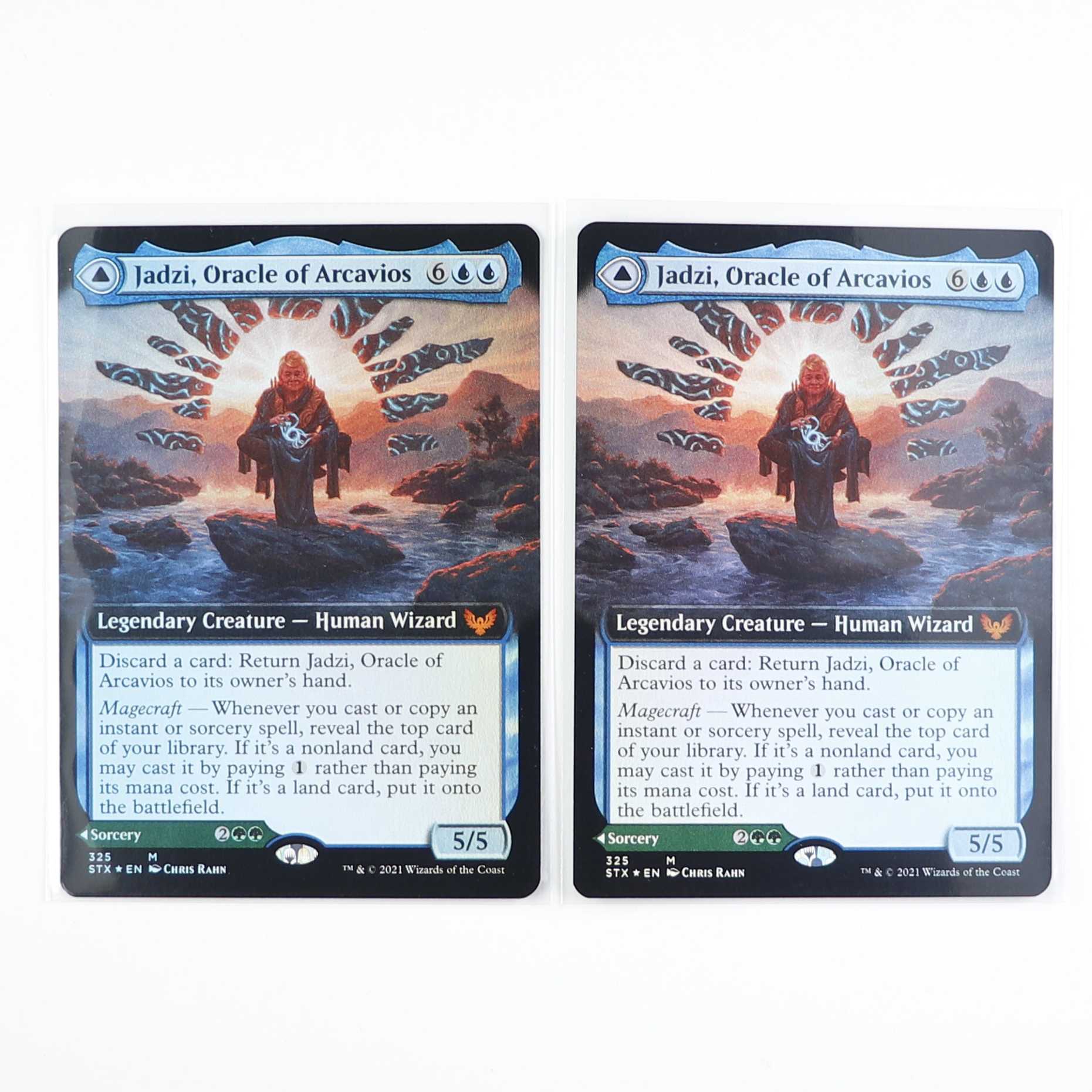 English Jadzi, Oracle of Arcavios Expanded Art Foil Set of 2