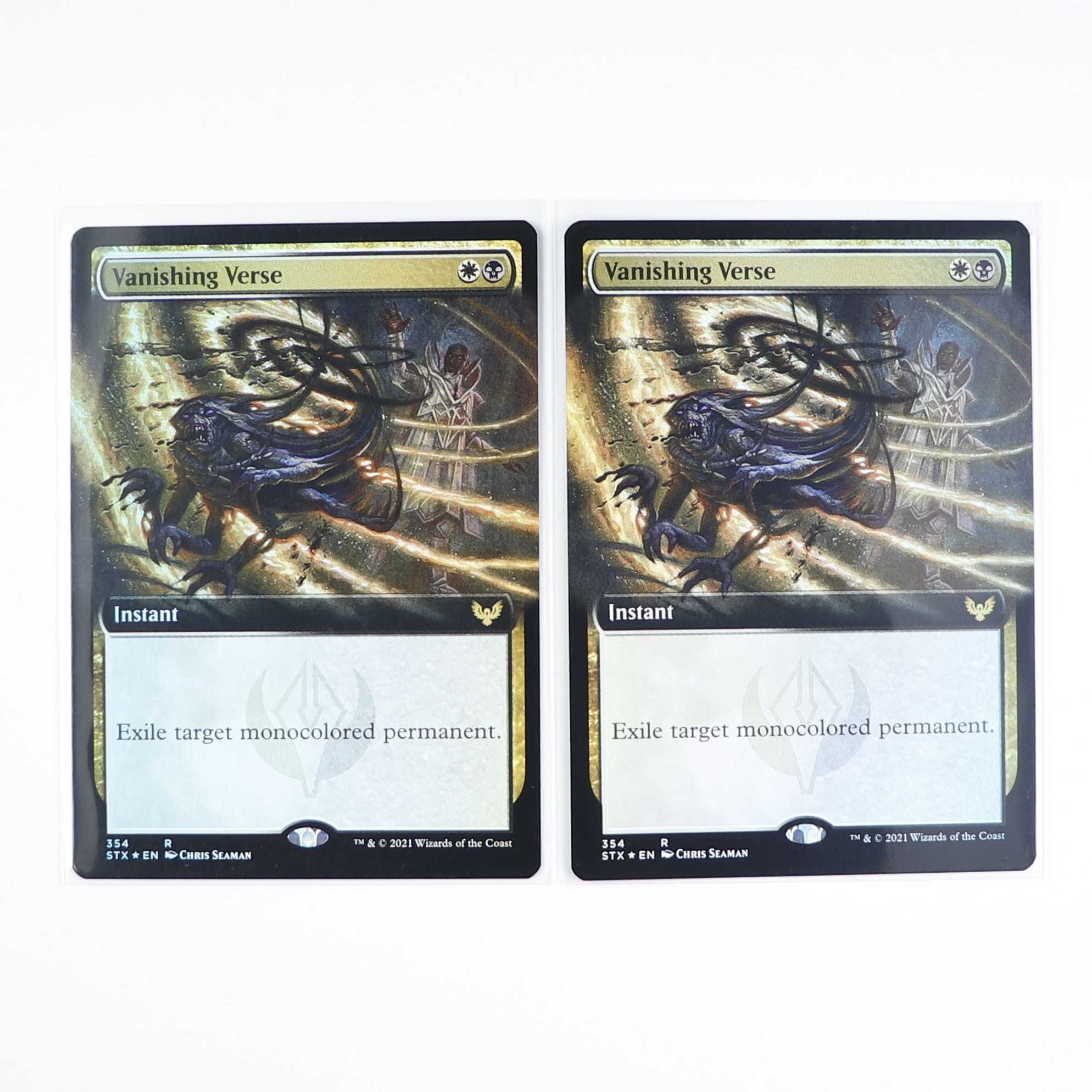 Vanishing Verse Rare 354/275 Strixhaven: Institute of Magic English Foil Set of 2
