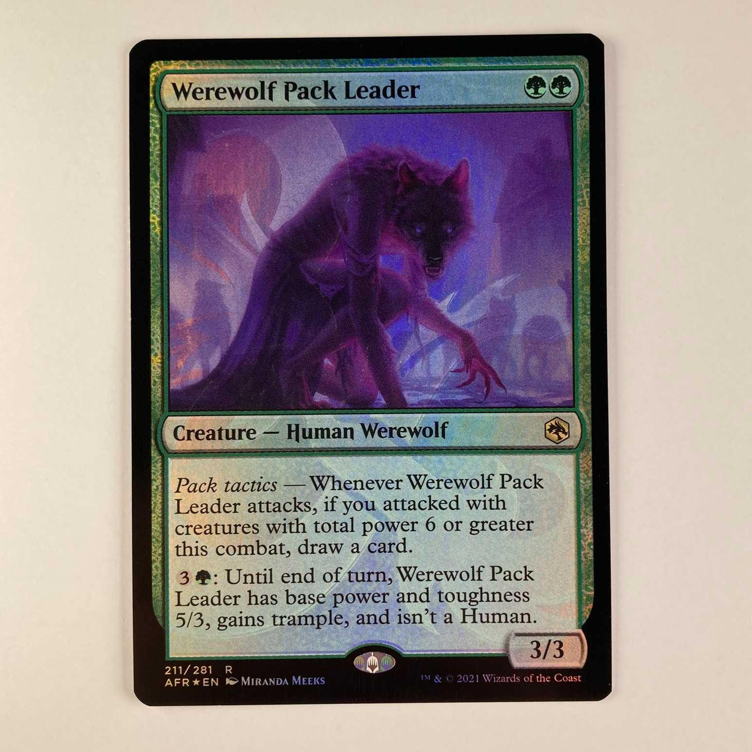 Werewolf Pack Leader Rare 211/281 Forgotten Realm Exploration Ampa Sandshrew Promo (English)